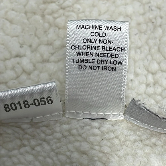 Ann Taylor Loft Faux Suede Sherpa Collared Vest M - Picture 12 of 13